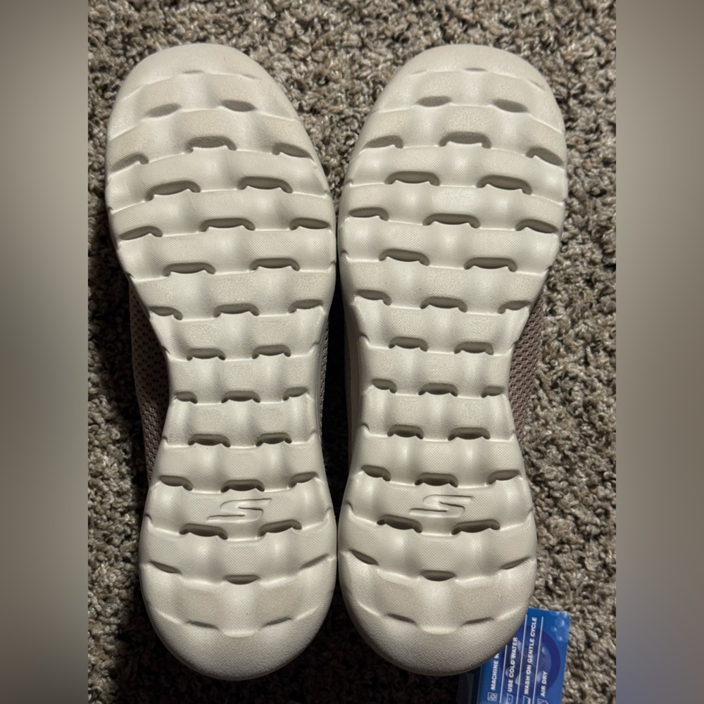 Skechers Taupe Go Walk Joy Slip-Ons - Picture 5 of 5